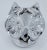 Daum of France Owl Head Glass Crystal Paperweight For Sale - Image 12 of 12