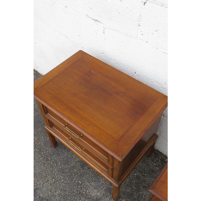 Mid Century Modern Nightstands Side End Bedside Tables a Pair 6260 For Sale - Image 14 of 18