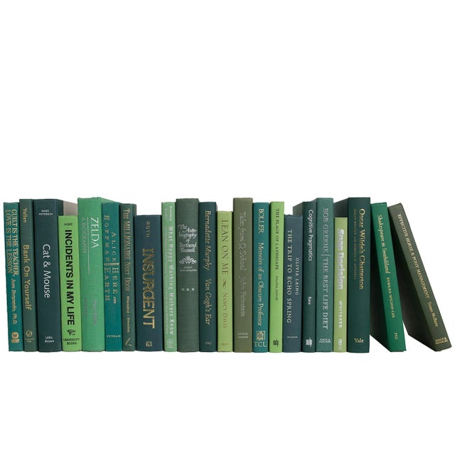 Modern Decorative Books - Boxwood Books - Green Books By The Foot For Sale - Image 3 of 3