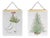 Christmas Tree & Ice Skate Holiday Banner (Set of 2) For Sale