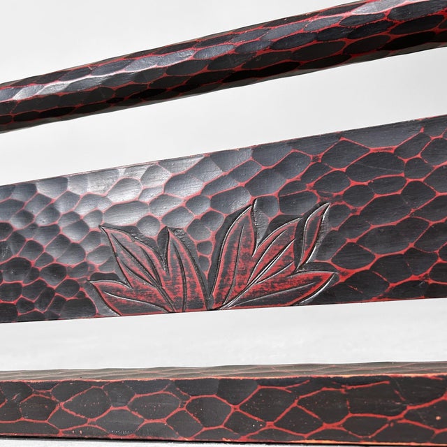 Japanese Wooden Kamakura Bori Kimono Hanger Stand, 1960s For Sale - Image 16 of 18