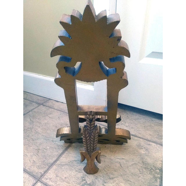 Mid 20th Century Vintage Gilded Wood Picture Easle For Sale - Image 5 of 8