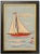 Framed Needlepoint Sailboat For Sale