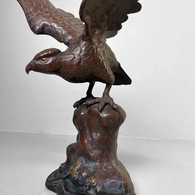 Vintage Japanese Eagle on Rock, 1968 For Sale - Image 15 of 18