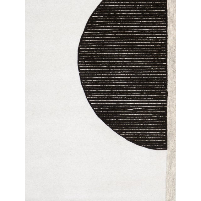 Modern Pasargad Home Edgy Ivory Area Rug, 5' 0'' X 8' 0'' For Sale - Image 3 of 6