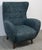 Mid-Century Modern Article Mod Lounge Chair, Blueberry For Sale - Image 3 of 12