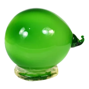 Mid-Century Handblown Large Lime Fruit Figurine Model on Base