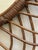 Mid century Italian wicker wall mirror. By Franco Albini.