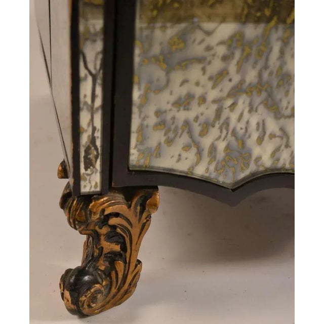 1940s Mirrored Night Stands Attributed to James Mont - a Pair For Sale - Image 5 of 10