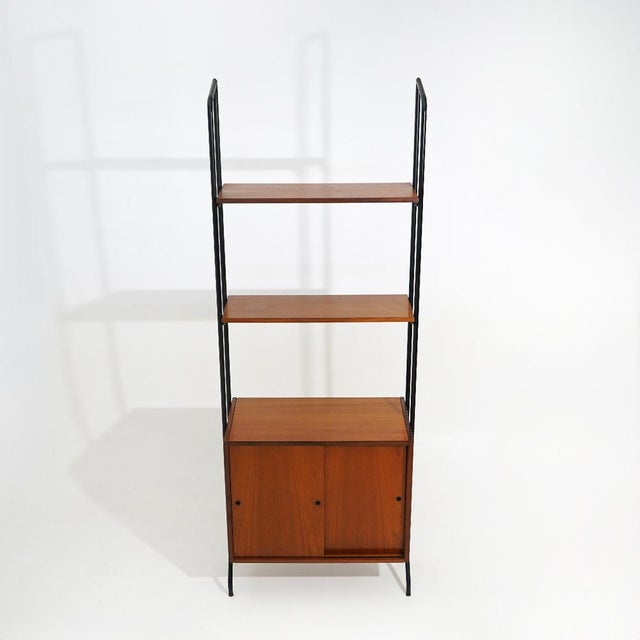 Bookcase with Metal Uprights by Amma Torino, 1960s For Sale - Image 4 of 15