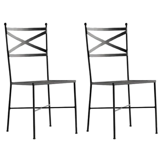 New iron chair with epoxy powder finish You can choose the color You can choose the seat (with iron, wood or upholstery)....