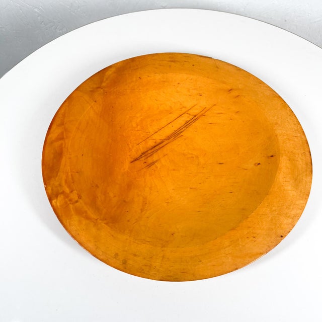 Mid-Century Modern 1940s Modern Large Maple Wood Plate Paul McCobb Russel Wright Era For Sale - Image 3 of 8
