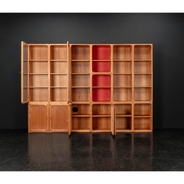 1950s Modular Wall Unit in Pine, 1950s, Set of 13 For Sale - Image 5 of 18