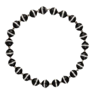 Late 20th Century Tiffany & Co. Onyx Necklace Paloma Picasso Sterling Silver Orb
