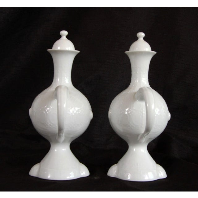 Bjorn Wiinblad Bjorn Wiinblad for Rosenthal China Face Cruet Jars - a Pair For Sale - Image 4 of 11