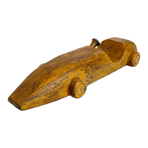 Vintage Wooden Derby Sport Car Model Objet