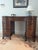 Vintage Kidney Shaped Double Pedestal Mahogany Desk For Sale - Image 18 of 18