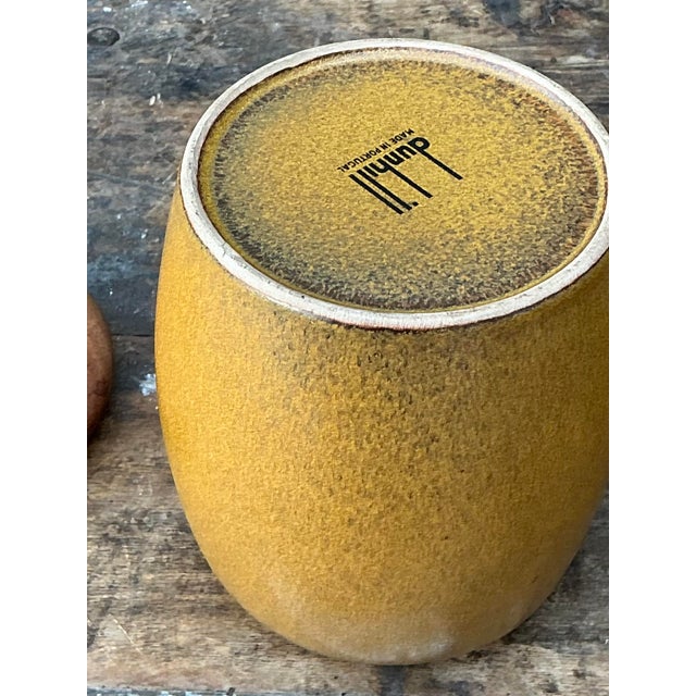 Dunhill Vintage Dunhill Lidded Ceramic Tobacco Jar For Sale - Image 4 of 12