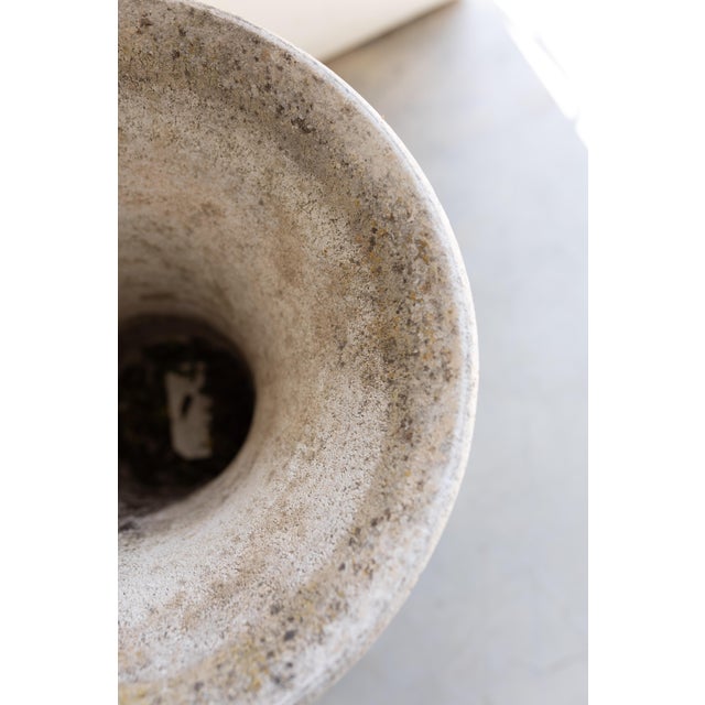 Cream Pair of Vintage French Fluted Planters For Sale - Image 8 of 10