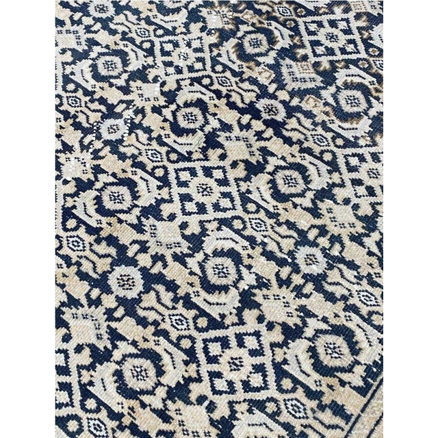 Textile 2010s Vintage Persian Herati Style Runner Rug 4x10 For Sale - Image 7 of 10