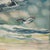 Blue 'Out at Sea', Children's Animal Adventure Fantasy Seascape, Cat and Seagulls For Sale - Image 8 of 10