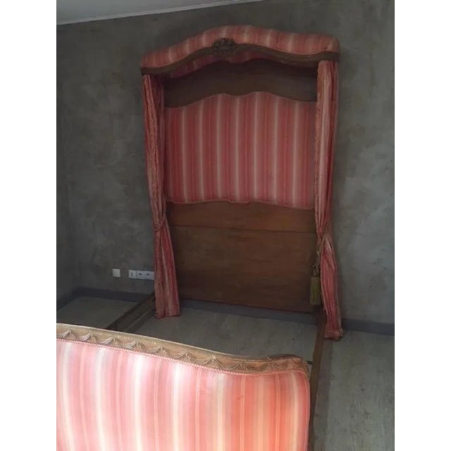 Wood French Louis XVI Style Bed in Walnut, 1890s For Sale - Image 7 of 10