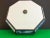 Mid Century Blue & White Tiffany Style Flush Light For Sale - Image 6 of 18