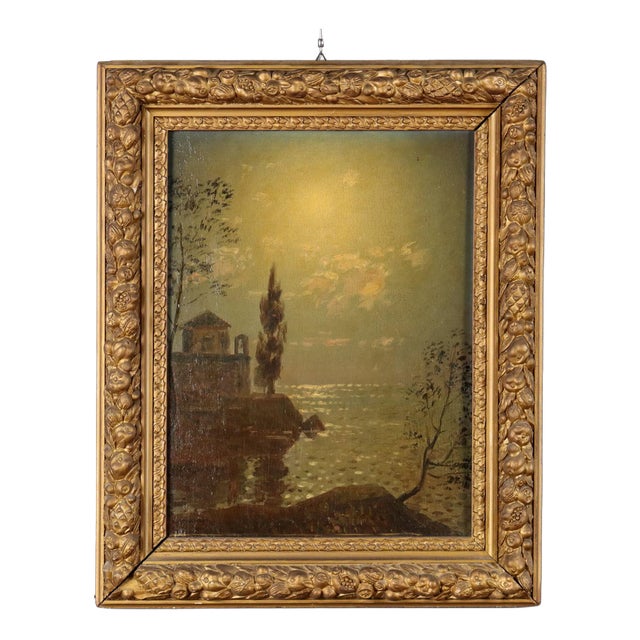 Carlo Costantino Tagliabue, Seascape, Oil Painting, Framed For Sale