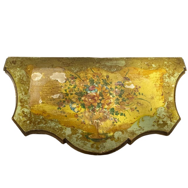 Rare Pair 18th C. Italian Venetian Rococo Hand-Painted Polychrome Bombe Commodes For Sale - Image 4 of 12