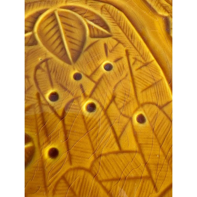 Brown Ceramic Dish with Bird Decoration, France, 1960s For Sale - Image 11 of 12
