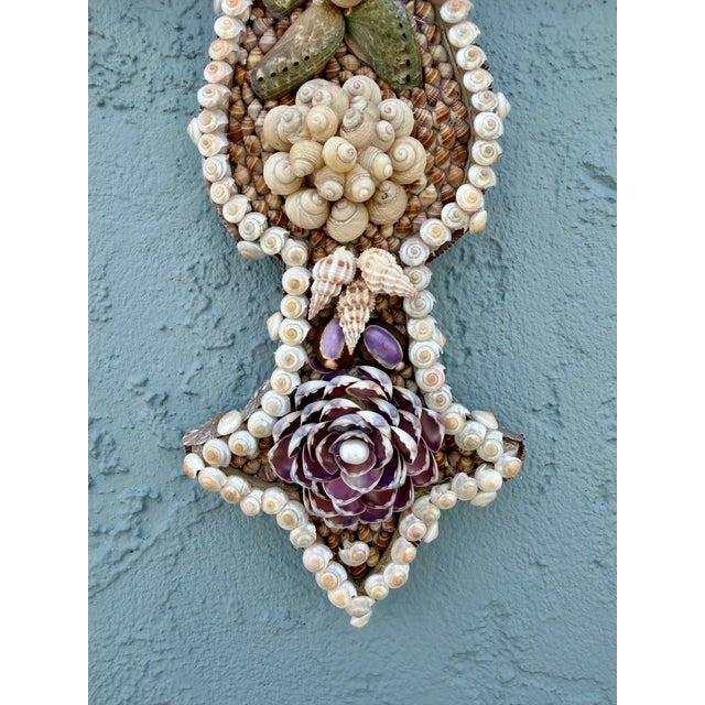 Traditional CSS 20"h. Seashell Cross For Sale - Image 3 of 7