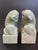Late 20th Century Vintage Glazed Porcelain Chinese Foo Dogs, Pair For Sale - Image 5 of 11