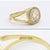 Transparent Chopard Happy Diamond 3P Moving Diamond 18k YG Yellow Gold Ring Size 5.75 US For Sale - Image 8 of 18
