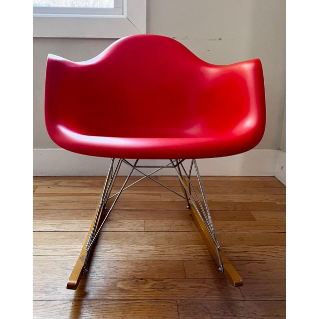 2000 - 2009 Vitra Eames Plastic Rocking Chair RE RAR by Charles & Ray Eames For Sale - Image 5 of 12
