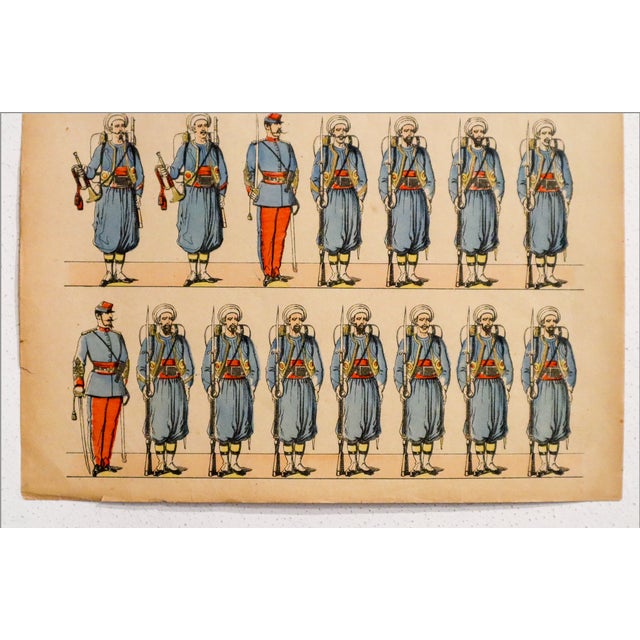French 1880s - 1890s French Military Print - Imagerie d'Épinal #115 - Turcos For Sale - Image 3 of 3
