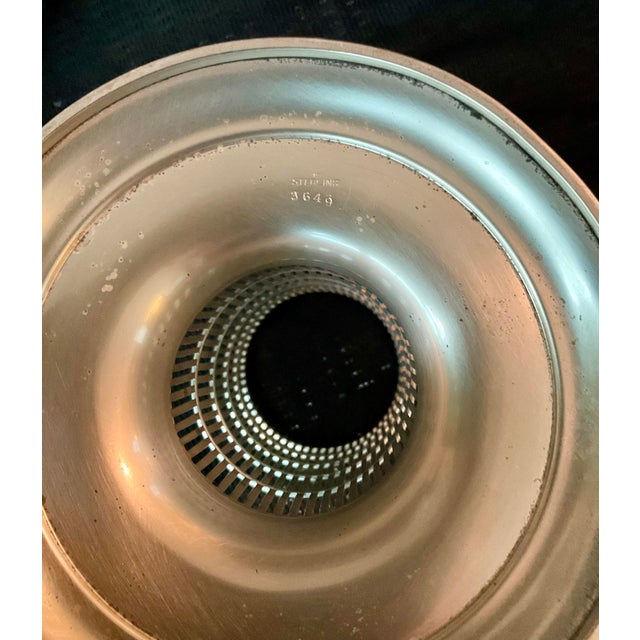 Early 20th Century Early 20th Century Art Deco Sterling Silver Filagree & Cut Glass Tall Vase For Sale - Image 5 of 10