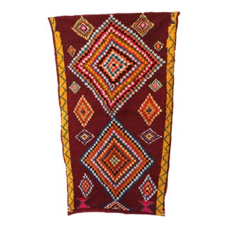 Moroccan Boho Rug - 4'2" X 7'2" Ft For Sale