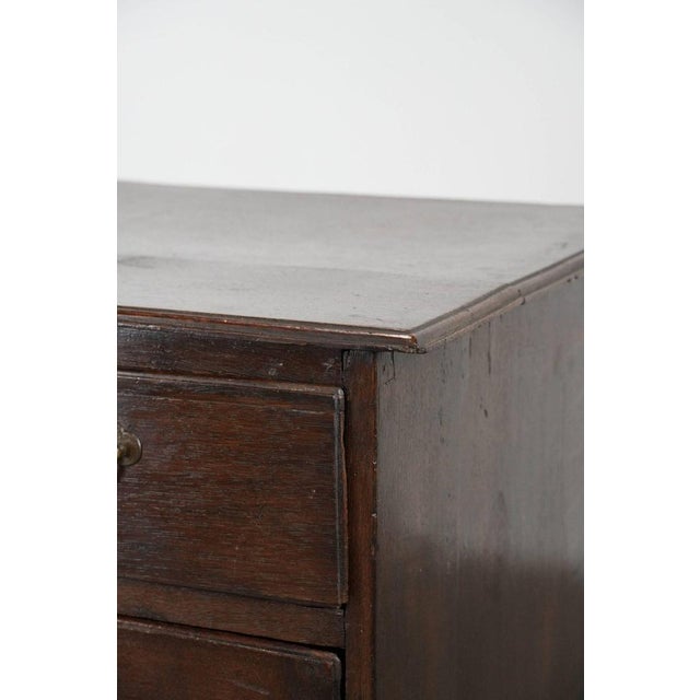 Antique English Oak Chest of Drawers, 18th Century For Sale - Image 9 of 17