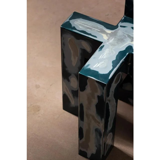 Chapa Y Pintura Shanded Steel Seat by Mut Design For Sale - Image 6 of 7