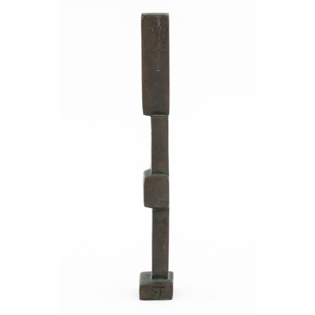 Hans Steinbremmer Geometric Figure Bronze For Sale - Image 4 of 7