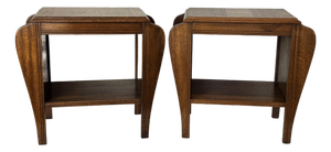 Pair of 1930’s Art Deco Magazine Rack Side Tables.