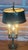 Antique French Bouilette Brass and Metal Shade 3-Light Table Lamp, 1930s For Sale - Image 9 of 11