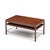 Wood Edward Wormley for Dunbar Mid Century Mahogany and Brass Coffee Table For Sale - Image 7 of 8