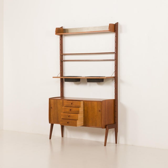 1960s Ergo Wall Unit with Planter by John Texmon, Norway, 1960s For Sale - Image 5 of 18