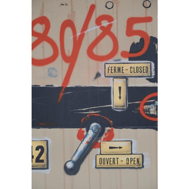 Peter KLASEN (1935) 1985 Exhibition Original color lithograph poster On poster paper, 48 x 70 cm (approx. 19 x 28 inches)...
