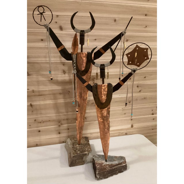 Mid 20th Century Shaman Mixed Metal Sculpture Attributed to Bill Worrell (1936-2021) For Sale - Image 10 of 10