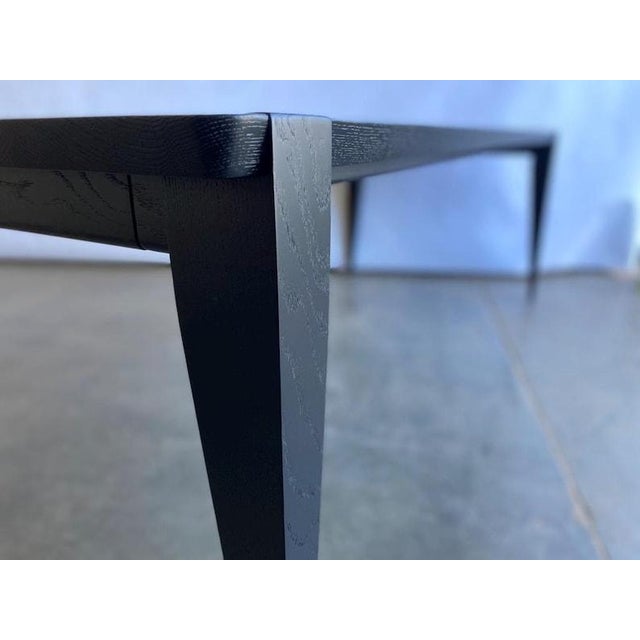 American Oslo Dining Table in ebonized ash For Sale - Image 3 of 7