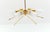 Mid-Century Modern Six-Armed Brass Sputnik Lamp, 1950s For Sale - Image 4 of 13
