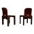 Model 121 Dining Chairs in English Red Leather and Walnut by Afra and Tobia Scarpa for Cassina, 1967, Set of 10 For Sale - Image 15 of 18