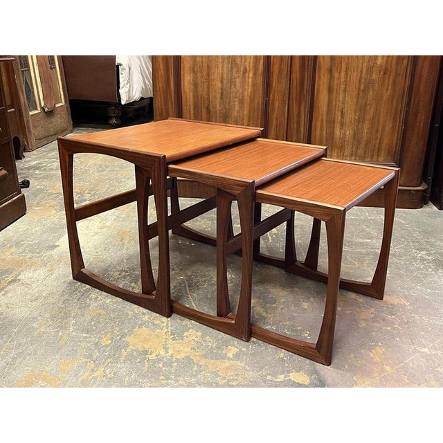 Mid-Century Nest of Tables from G-Plan, Set of 3 For Sale - Image 9 of 9